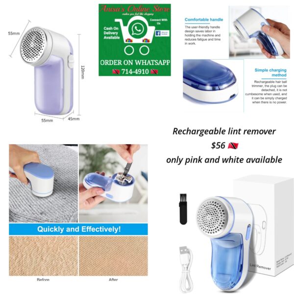 Rechargeable lint remover