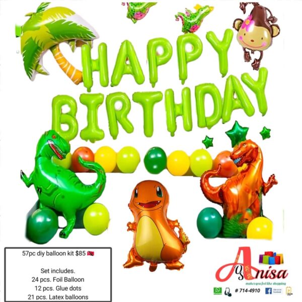 50pcs Dinosaur diy balloon kit