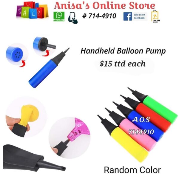 Handheld balloon pump