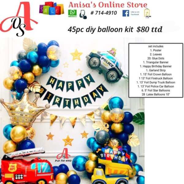 45pc diy balloons kit