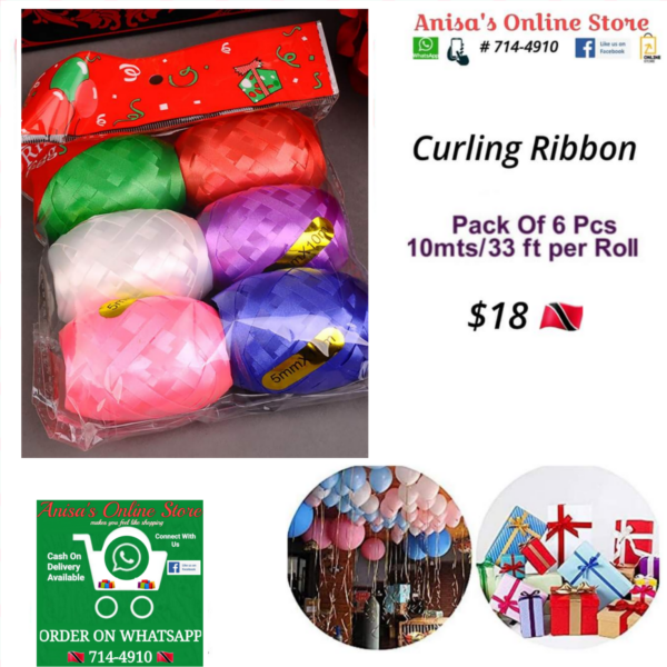 6pc curling ribbon